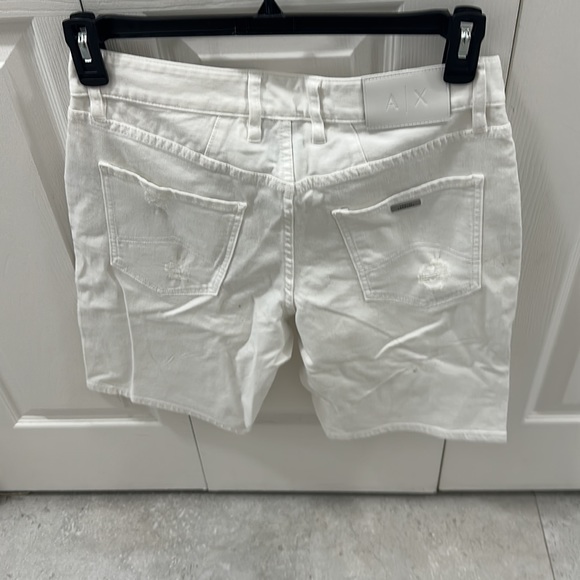 Armani exchange men white jean shorts. New with tags. - Picture 3 of 6